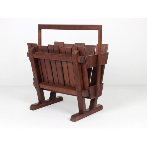 Drewniany gazetnik, Dania, lata 60.