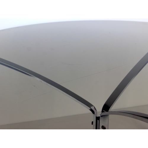 Okrągły stolik kawowy, szkło, chrom,...