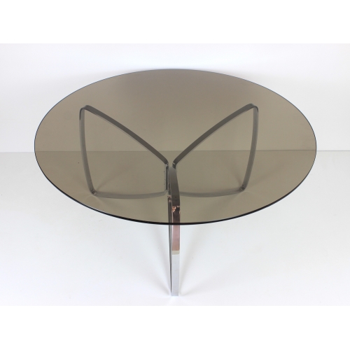 Okrągły stolik kawowy, szkło, chrom,...