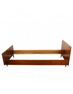 Łóżko tekowe, lata 70.