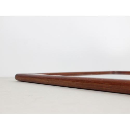 Skandynawskie lustro w tekowej ramie,...