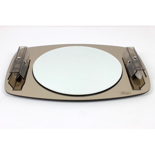 Podświetlane lustro ścienne, lata 70.