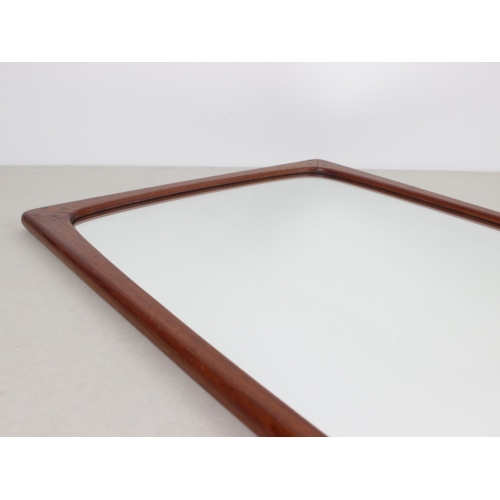 Skandynawskie lustro w tekowej ramie,...