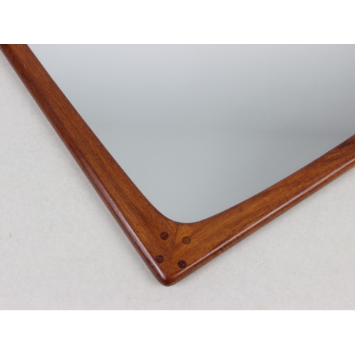 Skandynawskie lustro w tekowej ramie,...