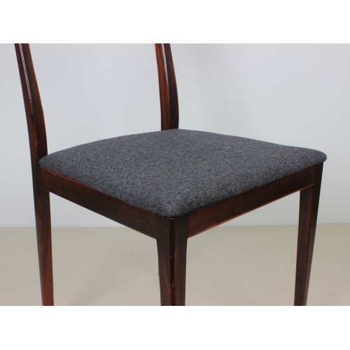 Komplet 4 palisandrowych krzeseł,...