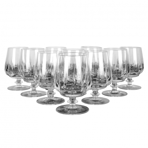 Komplet 10 kryształowych kieliszków...