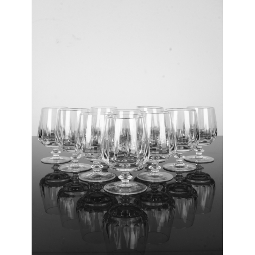 Komplet 10 kryształowych kieliszków...