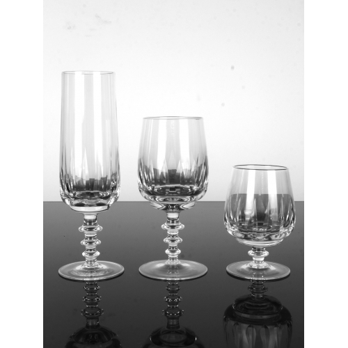 Komplet 10 kryształowych kieliszków...