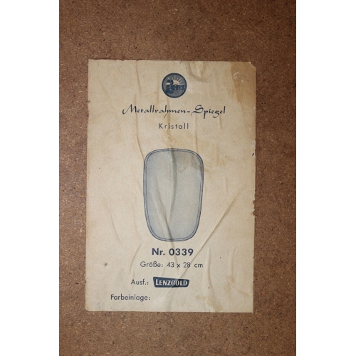 Lustro w mosiężnej ramie, Karl Lenz,...