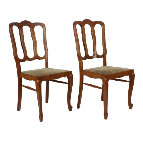 Para drewnianych krzeseł, lata 50.