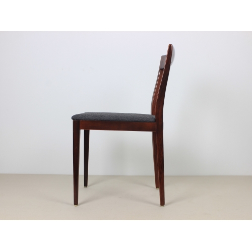 Komplet 4 palisandrowych krzeseł,...