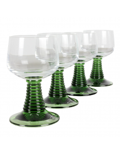 Komplet 4 kryształowych...