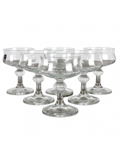 Komplet 6 kryształowych...