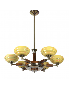 Żyrandol art deco, lata 30.