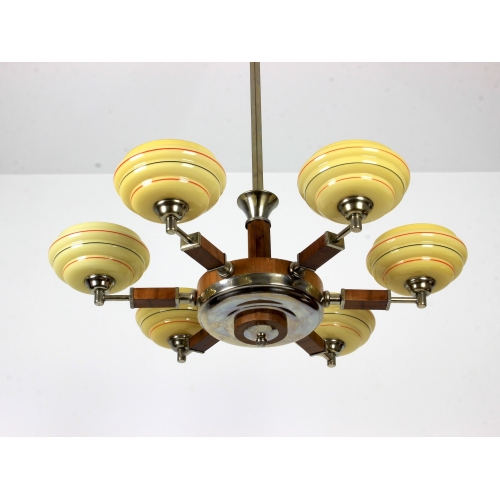 Żyrandol art deco, lata 30.