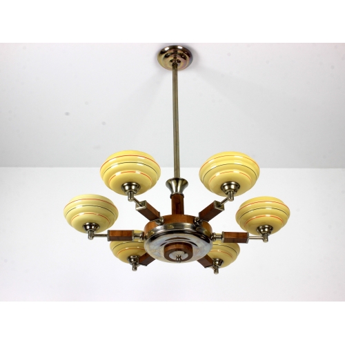 Żyrandol art deco, lata 30.