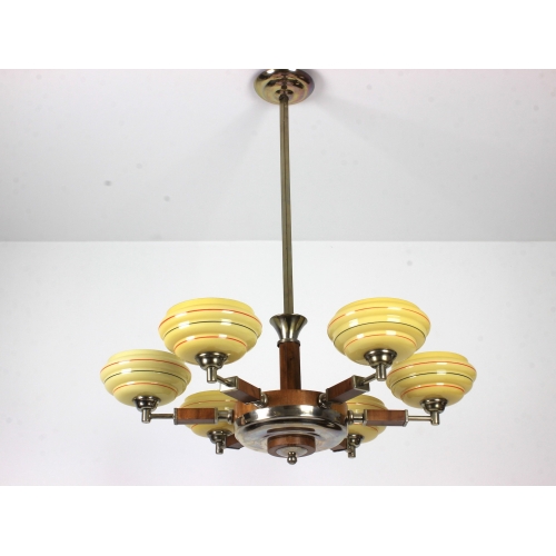 Żyrandol art deco, lata 30.