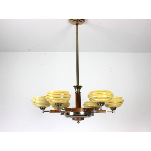 Żyrandol art deco, lata 30.