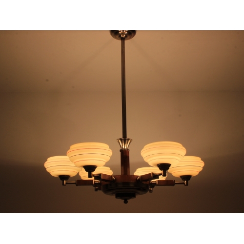 Żyrandol art deco, lata 30.