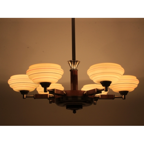 Żyrandol art deco, lata 30.