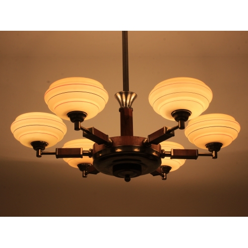 Żyrandol art deco, lata 30.