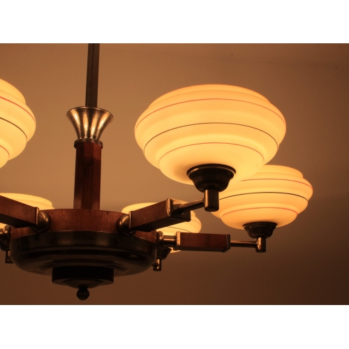 Żyrandol art deco, lata 30.