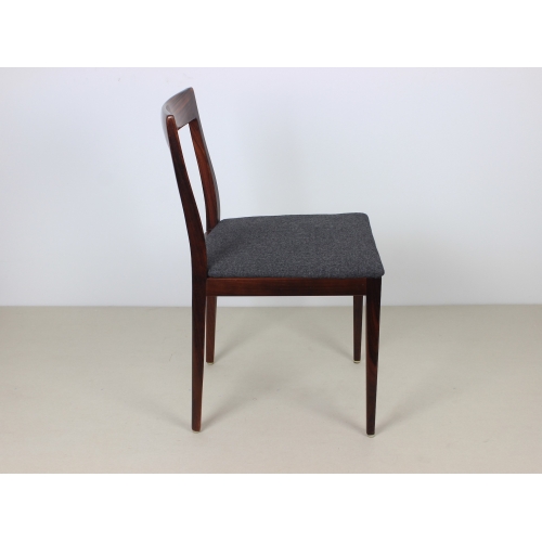 Komplet 4 palisandrowych krzeseł,...