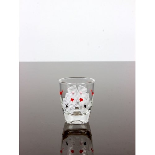 Kieliszki do wódki, wzór karciany, 9...