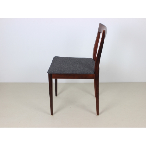 Komplet 4 palisandrowych krzeseł,...