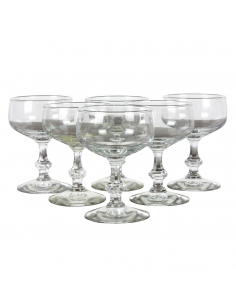 Komplet 6 kryształowych...