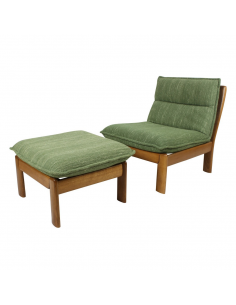 Fotel z podnóżkiem, Dania,...