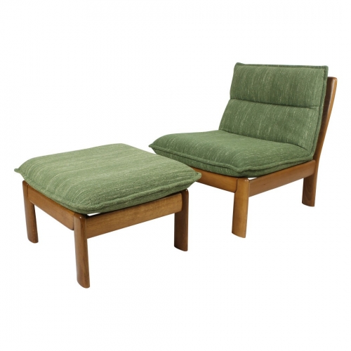 Fotel z podnóżkiem, Dania, lata 60.