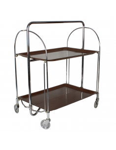 Mobilny chromowany barek,...