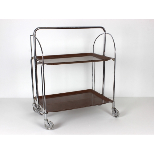 Mobilny chromowany barek, wózek...