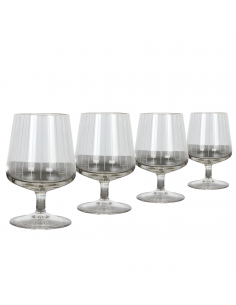 Komplet 4 kryształowych...