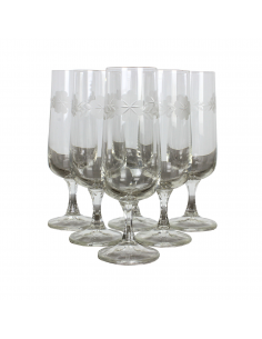 Komplet 6 kryształowych...