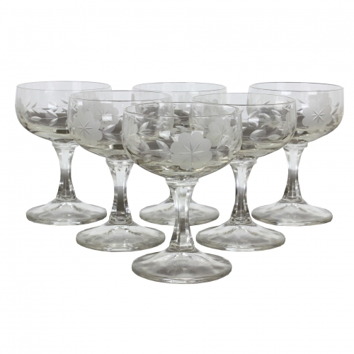 Komplet 6 kryształowych kieliszków do...