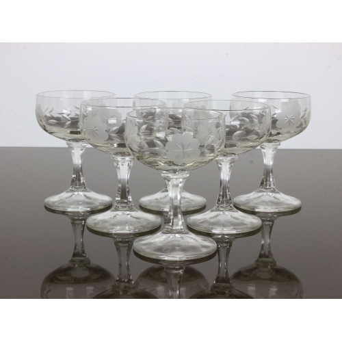 Komplet 6 kryształowych kieliszków do...