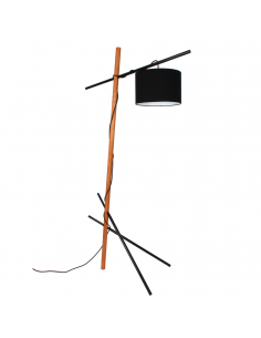 Drewniana lampa podłogowa...