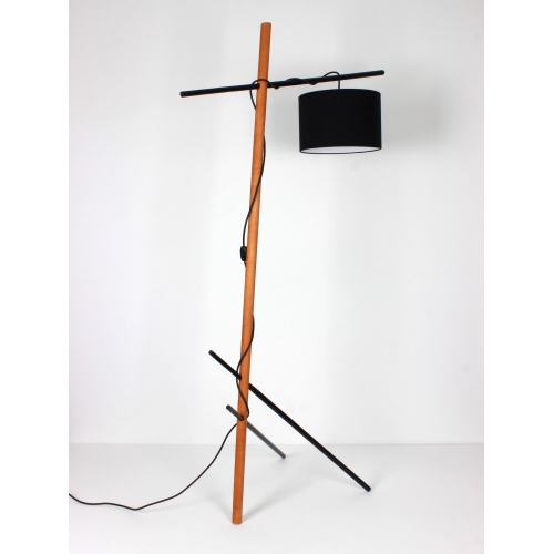 Drewniana lampa podłogowa sushi, lata...